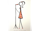 singing lady, special wish - the one and other 24 x 18 cm (c) Christina Knobbe